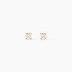 Boucles D'Oreilles Puces One Or Jaune Diamants - Boucles d'oreilles pierres pr&eacute;cieuses Femme | Histoire d&rsquo;Or