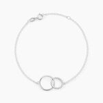 Bracelet Or Blanc Nesrine Oxydes - Bracelets Femme | Histoire d&rsquo;Or