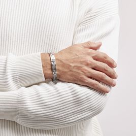 Bracelet Hector Acier Blanc - Bracelets fantaisie Homme | Histoire d’Or