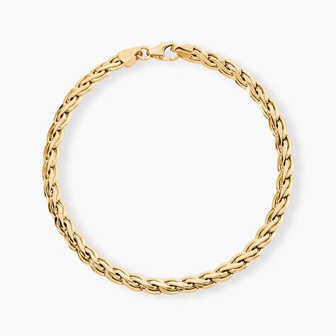Bracelet Jayna Maille Palmier Or Jaune - Bracelets cha&icirc;ne Femme | Histoire d&rsquo;Or