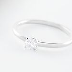 Bague Solitaire Stella Argent Blanc Oxyde De Zirconium - Bagues solitaires Femme | Histoire d&rsquo;Or