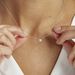 Collier Solitaire Victoria Platine Blanc Diamant - Colliers Femme | Histoire d’Or