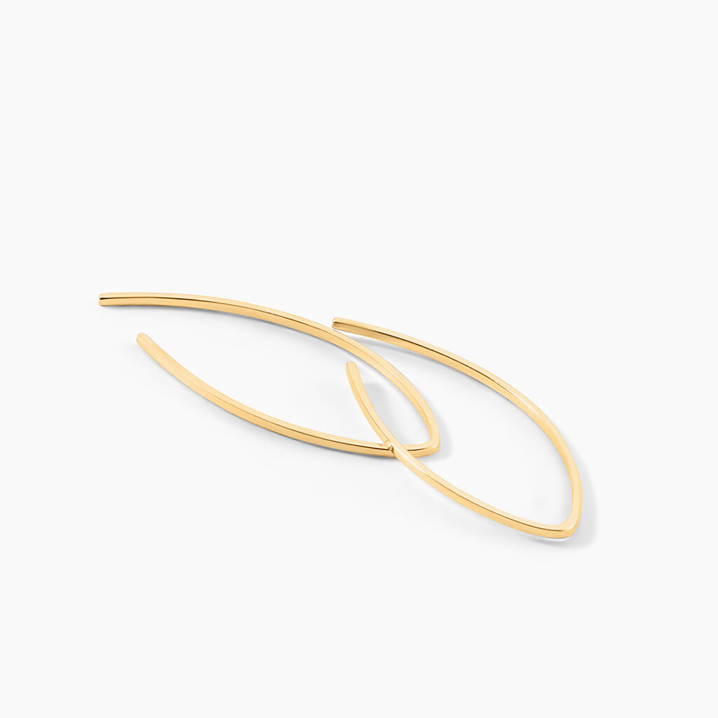 Créoles Helle Amande Or Jaune - Boucles d'oreilles créoles Femme | Histoire d’Or