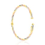 Bracelet Jonc Temani Or Tricolore - Bracelets joncs Femme | Histoire d&rsquo;Or