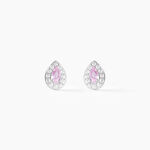 Boucles D'oreilles Puces Argent Blanc Tania Oxydes De Zirconium - Boucles d'oreilles fantaisie Femme | Histoire d&rsquo;Or