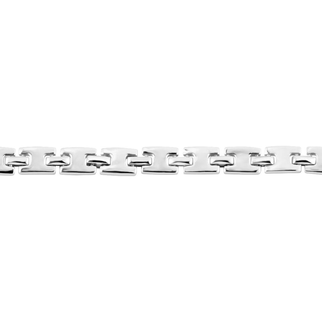 Bracelet Maille Lancelot Argent Blanc - Bracelets chaîne Homme | Histoire d’Or