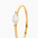 Bague Zineb Or Jaune Oxyde De Zirconium - Bagues solitaires Femme | Histoire d&rsquo;Or