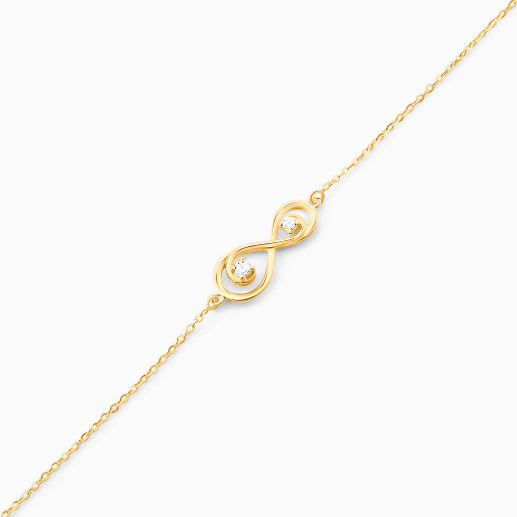 Bracelet Ademar Or Jaune Oxyde De Zirconium - Bracelets Femme | Histoire d&rsquo;Or