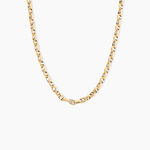 Collier Carlo Or Bicolore Maille Marine Ronde - Chaines Femme | Histoire d&rsquo;Or