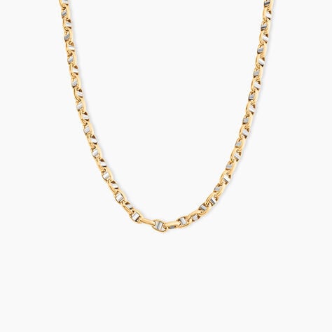 Collier Carlo Or Bicolore Maille Marine Ronde - Chaines Femme | Histoire d’Or