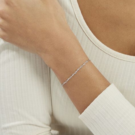 Bracelet Saman Argent Blanc - Bracelets Femme | Histoire d’Or