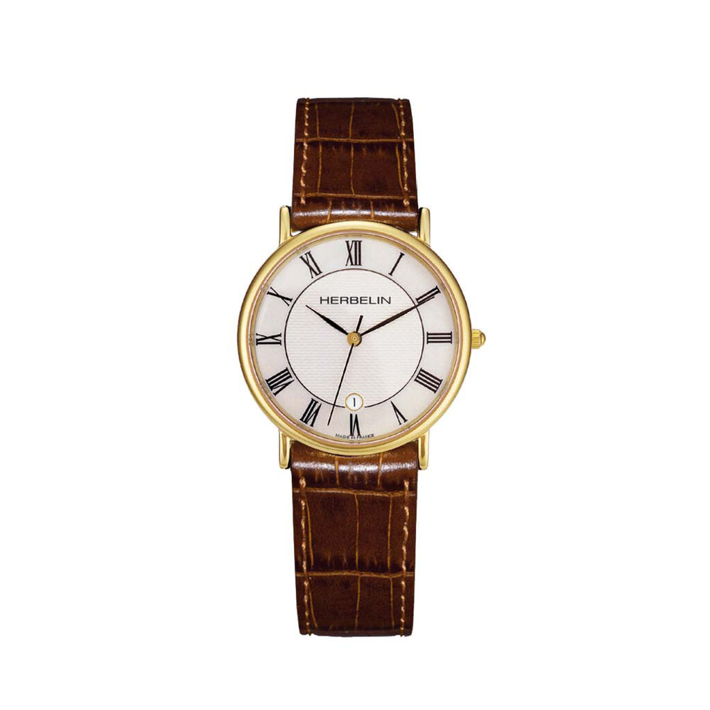Montre Herbelin Classique Blanc - Id&eacute;es cadeaux Homme | Histoire d&rsquo;Or