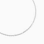 Cha&icirc;ne Claudine Maille For&ccedil;at Argent Blanc - Chaines Famille | Histoire d&rsquo;Or