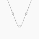 Collier Pytha Argent Blanc Oxyde De Zirconium - Colliers fantaisie Femme | Histoire d&rsquo;Or