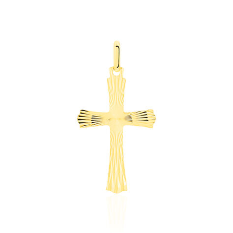 Pendentif Benny Croix Ciselee Or Jaune - Pendentifs Baptême Famille | Histoire d’Or