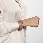 Bracelet Manchette Ouvert Acier Rose Carron - Bracelets manchettes Femme | Histoire d&rsquo;Or