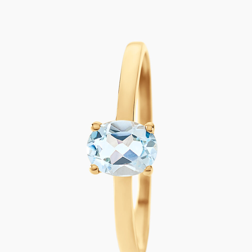 Bague Lily Or Jaune Topaze - Bagues solitaires Femme | Histoire d&rsquo;Or