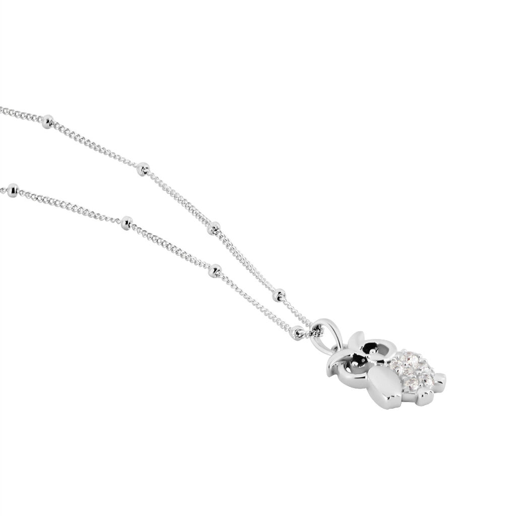 Collier Argent Trine Oxydes De Zirconium - Colliers fantaisie Femme | Histoire d’Or