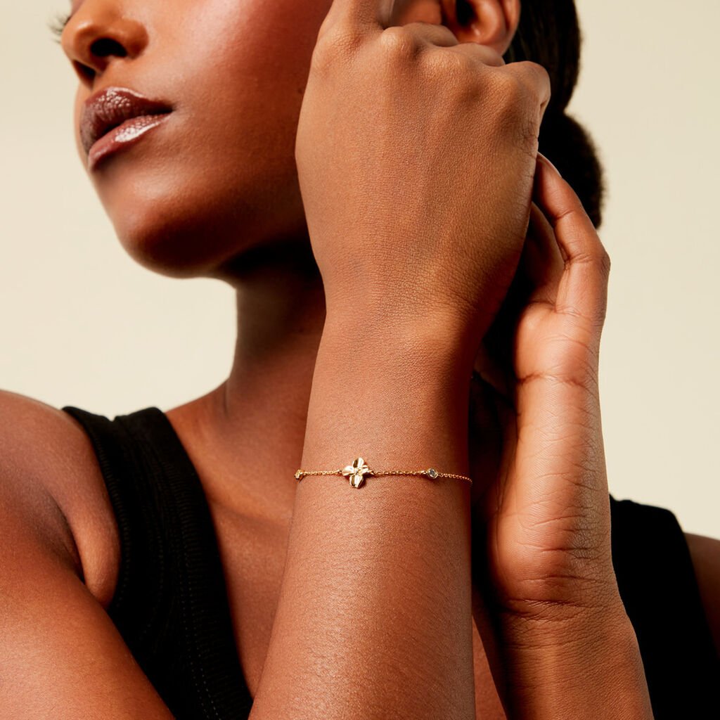 Bracelet Selva Plaqué Or Jaune Oxyde De Zirconium - Bracelets Femme | Histoire d’Or