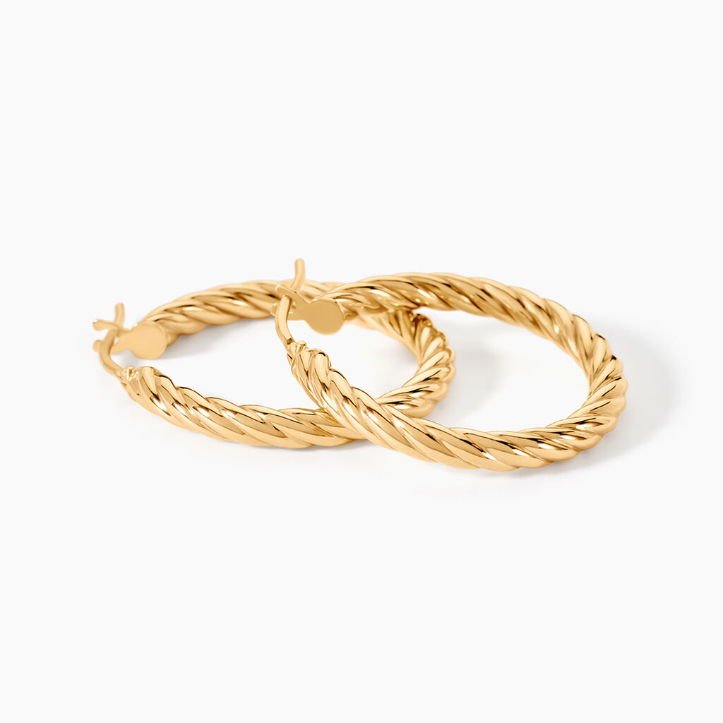 Créoles Gavrel Or Jaune - Boucles d'oreilles créoles Femme | Histoire d’Or