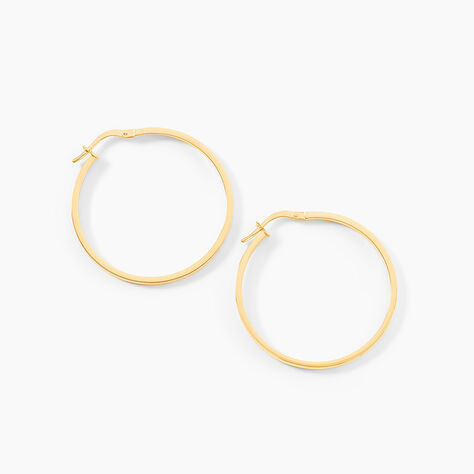 Créoles Thyrza Or Jaune - Boucles d'oreilles créoles Femme | Histoire d’Or