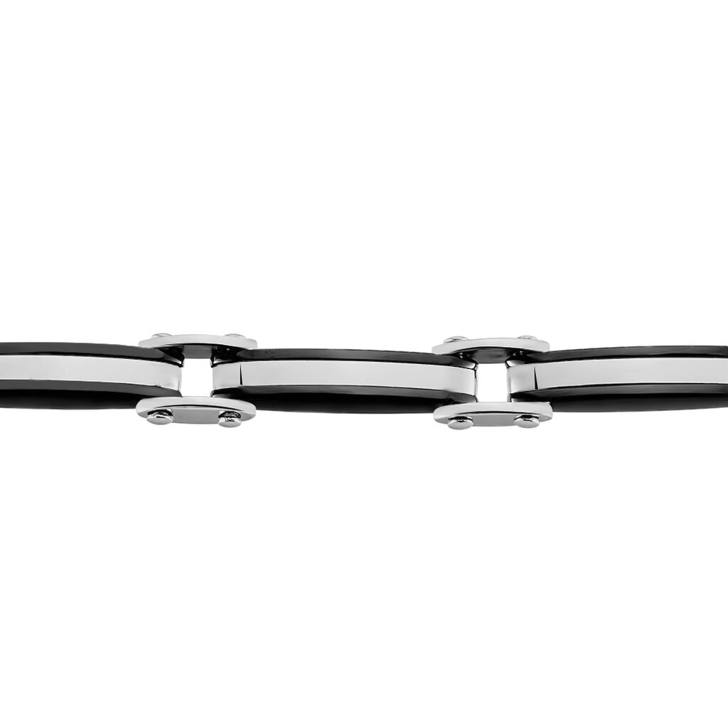 Bracelet Kevin Acier Blanc Oxyde De Zirconium - Bracelets Homme | Histoire d’Or