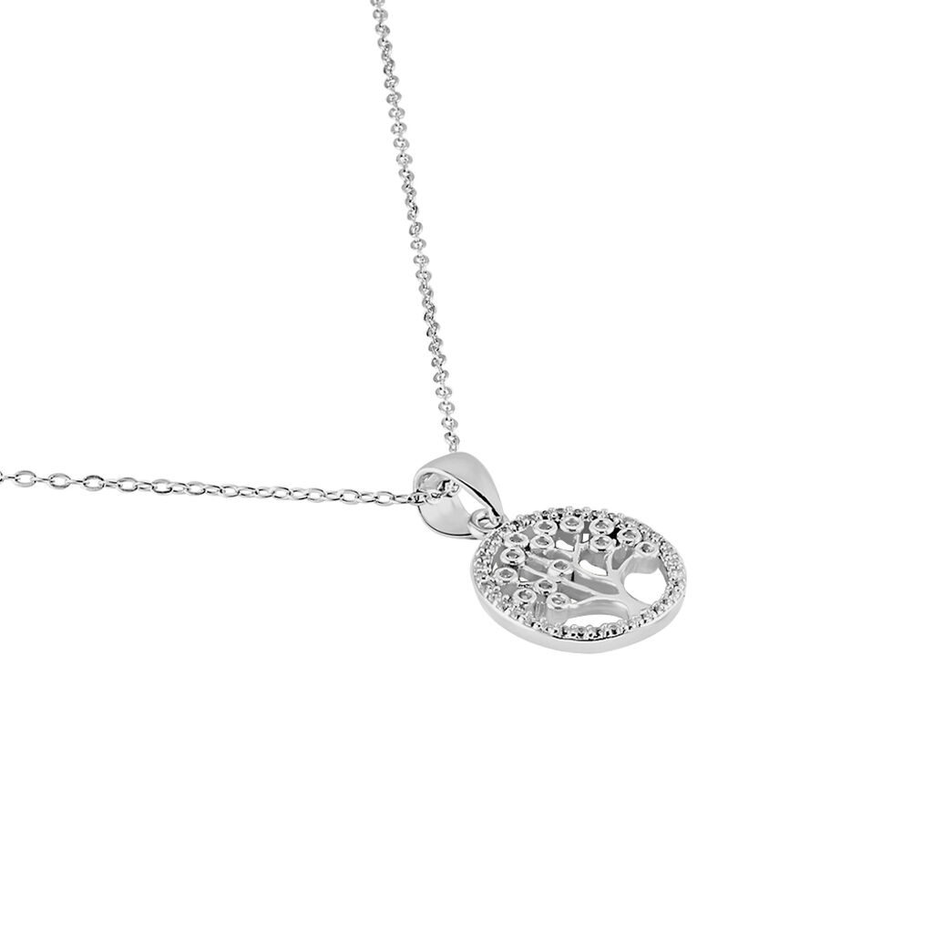 Collier Chimere Argent Blanc Oxyde De Zirconium - Colliers fantaisie Femme | Histoire d’Or