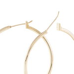 Cr&eacute;oles Ada Lisse Plaqu&eacute; Or Jaune - Boucles d'oreilles cr&eacute;oles Femme | Histoire d&rsquo;Or