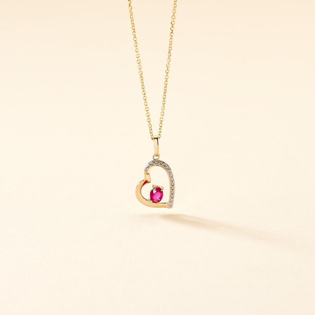 Pendentif Arduinna Or Jaune Rubis - Pendentifs Femme | Histoire d’Or