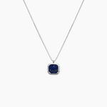 Collier Mani Argent Blanc Lapis Lazuli - Colliers Homme | Histoire d&rsquo;Or