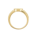 Chevali&egrave;re Plaqu&eacute; Or Jaune Haakon Onyx - Bagues solitaires Homme | Histoire d&rsquo;Or