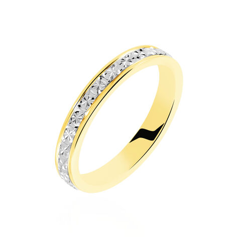 Alliance Venus Ruban Plat Or Bicolore - Alliances Femme | Histoire d’Or
