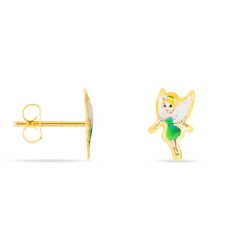 Boucles D'oreilles Puces Feerie Or Jaune - Clous d'oreilles Enfant | Histoire d’Or