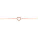 Bracelet Phanie Argent Rose Oxyde De Zirconium - Bracelets Coeur Femme | Histoire d’Or