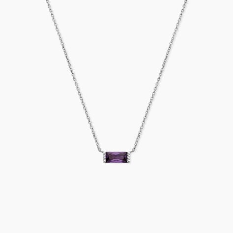 Collier Esra Argent Blanc Oxyde De Zirconium - Colliers fantaisie Femme | Histoire d&rsquo;Or