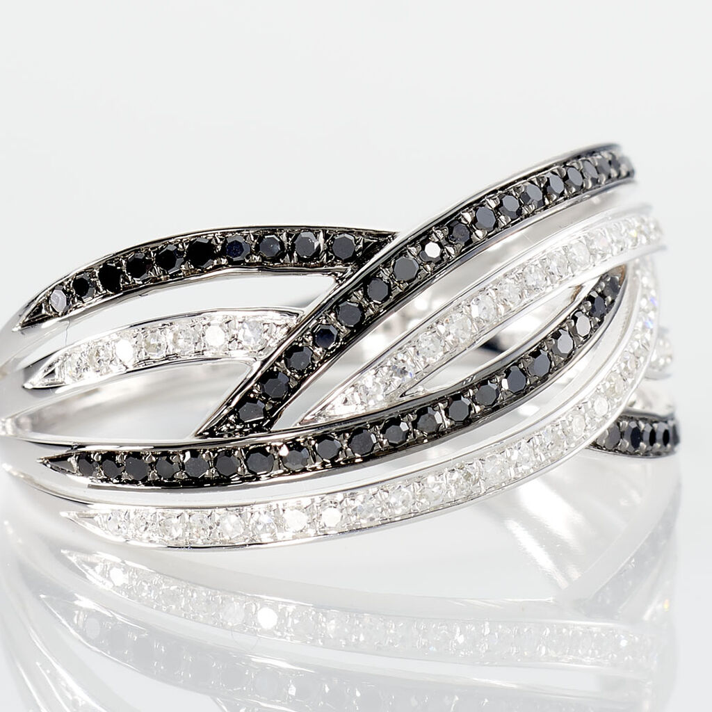 Bague Lola Or Blanc Diamant - Bagues avec pierre Femme | Histoire d’Or