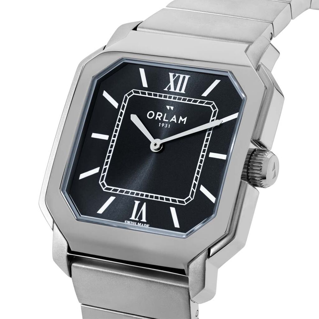 Montre Orlam Heritage Noir - F&ecirc;te des p&egrave;res Homme | Histoire d&rsquo;Or