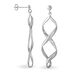 Boucles D'oreilles Pendantes Jolanda Argent Blanc - Boucles d'oreilles fantaisie Femme | Histoire d’Or
