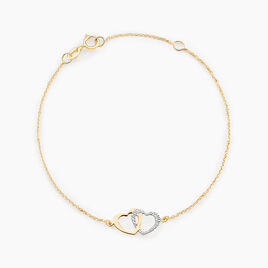 Bracelet Natala Or Bicolore - Bracelets Coeur Femme | Histoire d’Or