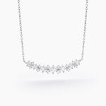 Collier Monique Argent Blanc Oxyde De Zirconium - Colliers fantaisie Femme | Histoire d&rsquo;Or