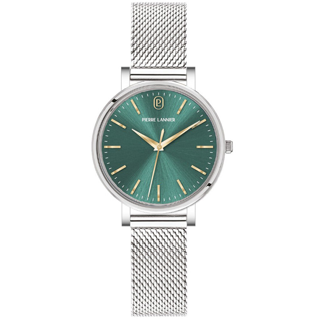 Montre Pierre Lannier Essential Vert - Nouveautés Femme | Histoire d’Or