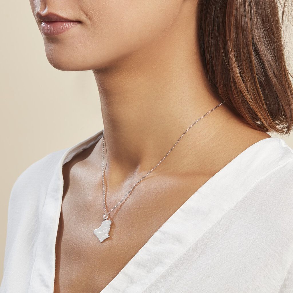 Pendentif Thea Argent Blanc - Pendentifs Famille | Histoire d’Or