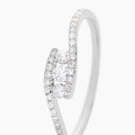 Bague Eternite Or Blanc Diamant - Bagues avec pierre Femme | Histoire d&rsquo;Or