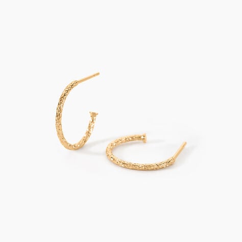 Cr&eacute;oles Bohemian Plaqu&eacute; Or Jaune - Boucles d'oreilles cr&eacute;oles Femme | Histoire d&rsquo;Or