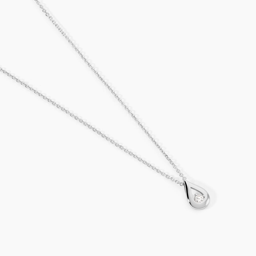 Collier Purete Or Blanc Diamant - Colliers Femme | Histoire d&rsquo;Or