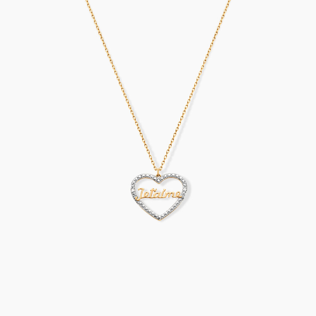 Collier Marzena Or Jaune Diamant - F&ecirc;te des m&egrave;res Femme | Histoire d&rsquo;Or