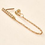 Boucle D'oreille Unitaire Barbra Or Jaune Oxyde De Zirconium - Piercings d'oreilles Femme | Histoire d&rsquo;Or