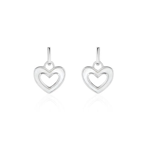 Boucles D'oreilles Pendantes Clarity Argent Blanc Nacre - Boucles d'oreilles fantaisie Femme | Histoire d’Or