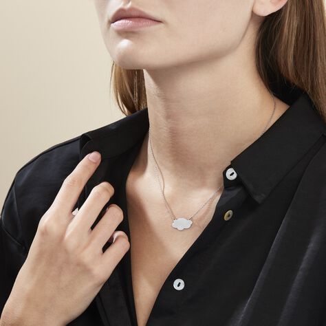 Collier Argent Blanc Philiphina - Ras de cou Femme | Histoire d’Or