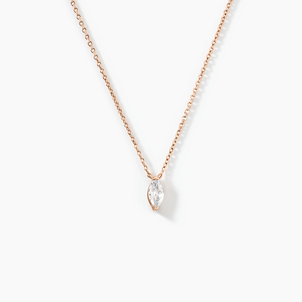 Collier Giulette Argent Rose Oxyde De Zirconium - Colliers fantaisie Femme | Histoire d’Or